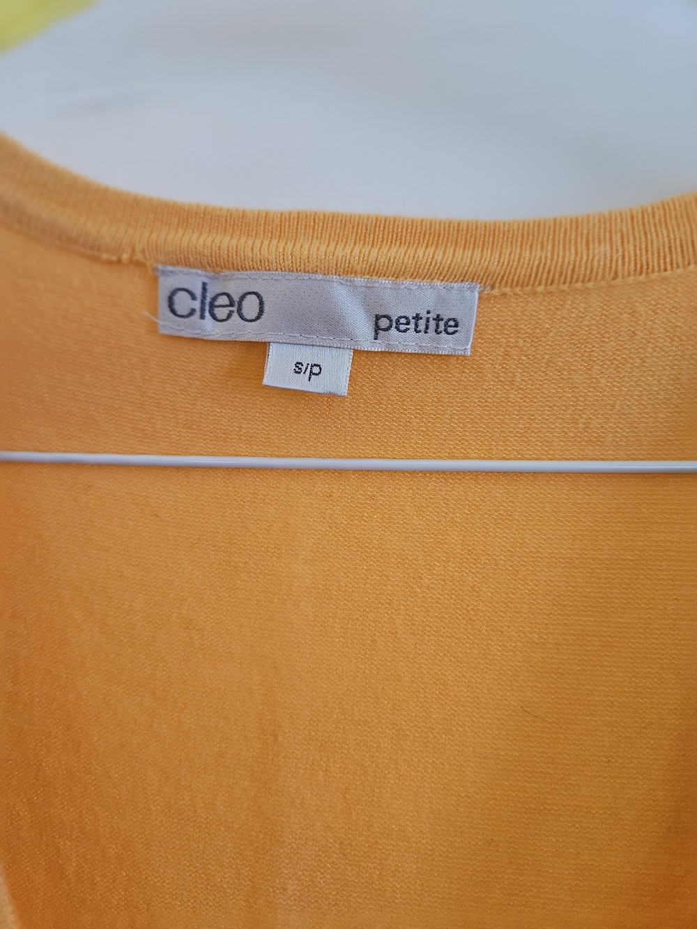 Cleo Yellow Ruched V-Neck Cardigan Sweater - Picture 2 of 3